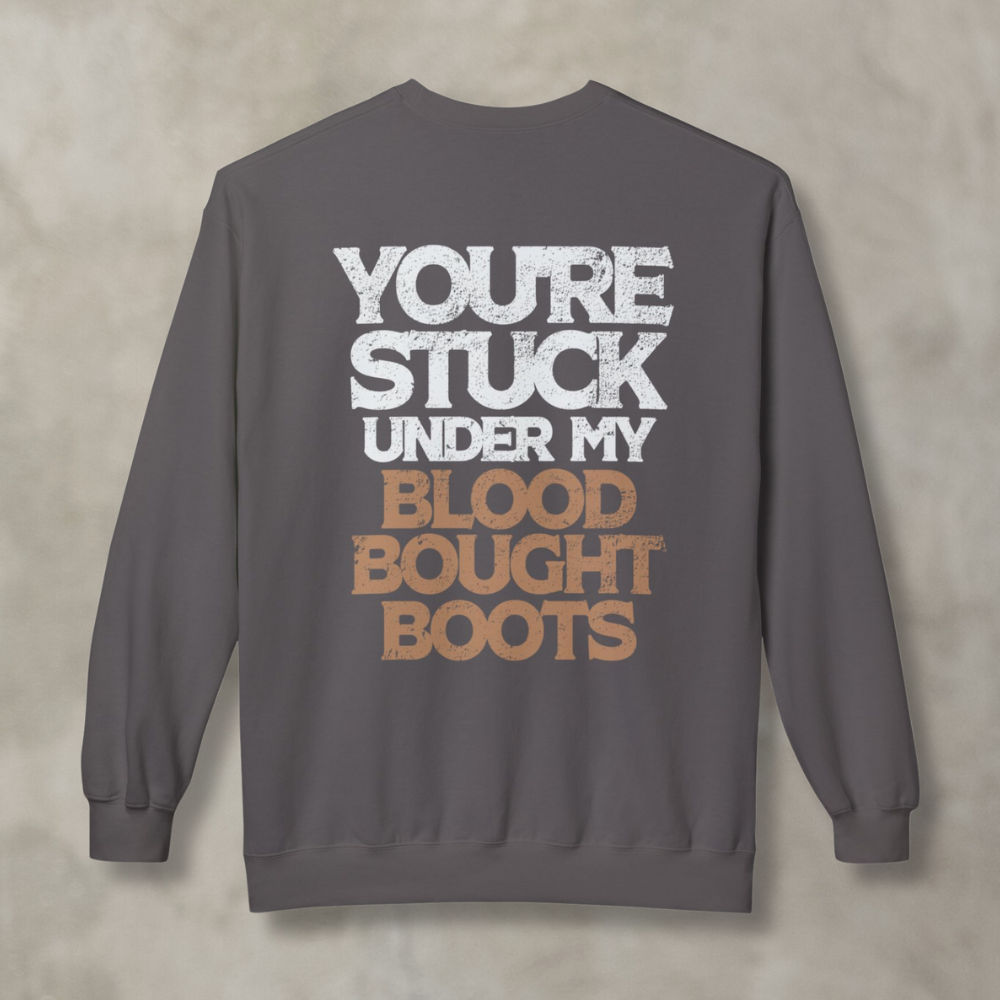 Blood Bought Boots Crewneck