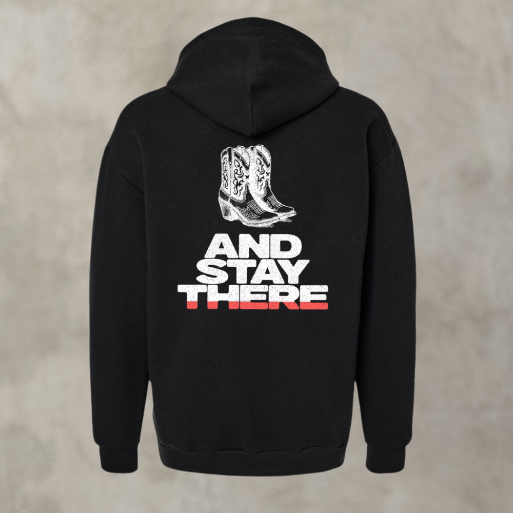 Get Behind Me Black Hoodie